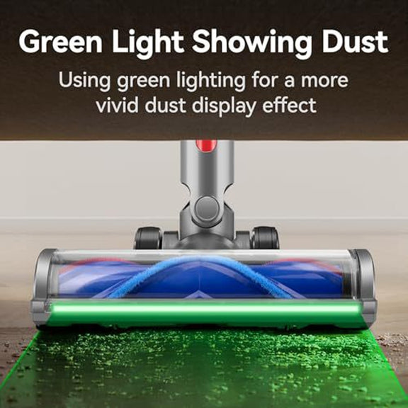 For Dyson V12 Slim / V10 Slim Soft Velvet Suction Head With Full Range Dust Display Light
