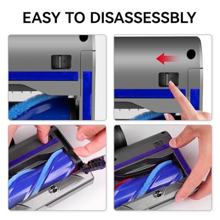 For Dyson V12 Slim / V10 Slim Soft Velvet Suction Head With Full Range Dust Display Light