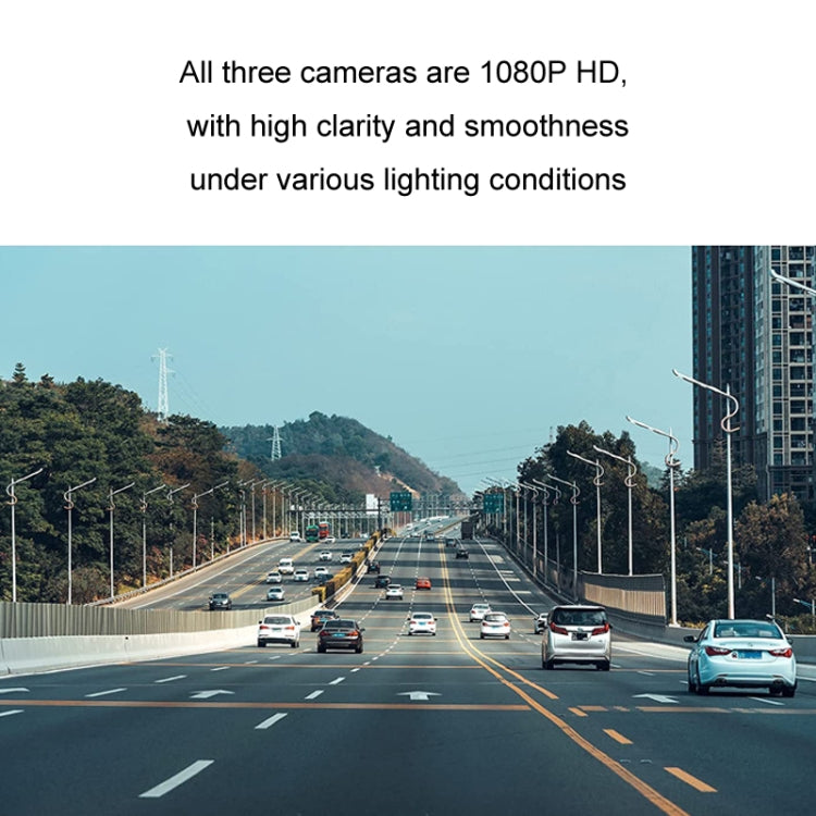 Car HD WIFI Interconnected Triple Camera Driving Recorder, Specification: WIFI Interconnection