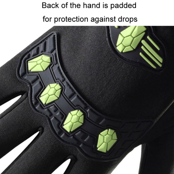 LANYIER Fall Winter Men Outdoor Motorcycle Gloves Riding Warm Windproof Anti-Slip Water-resistant Touch Screen Gloves, Size: Average(Red)
