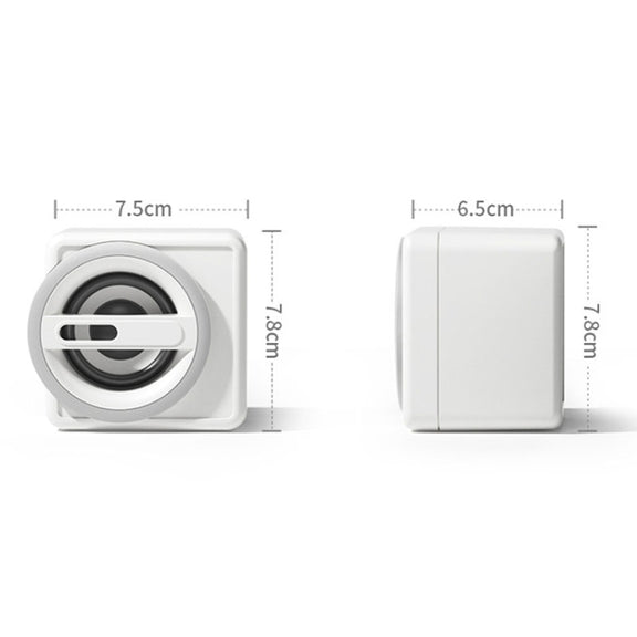 K1 Mini Desktop Computer Wired Speakers USB Subwoofer Speaker, Color: Light Edition White