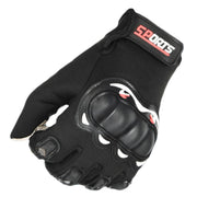 Motorcycle Gloves Men Riding Racing Anti-Slip Hard Shell Outdoor Full Finger Touchscreen Gloves, Size: Average(Blue)