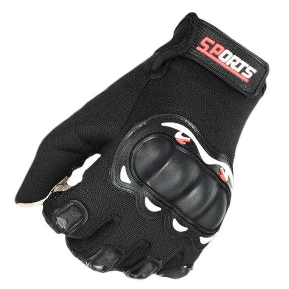 Motorcycle Gloves Men Riding Racing Anti-Slip Hard Shell Outdoor Full Finger Touchscreen Gloves, Size: Average(Blue)