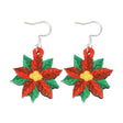 Christmas Element Cartoon Decoration Earrings Shiny Earrings, Spec: Flower - free shipping - PMc TechLife - Order now!