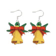 Christmas Element Cartoon Decoration Earrings Shiny Earrings, Spec: Bell - free shipping - PMc TechLife - Order now!