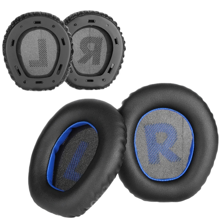1pair For JBL Quantum Q100 Headphone Leather Sponge Cover Gaming Headset Earmuffs(Gray White)