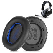 1pair For JBL Quantum Q100 Headphone Leather Sponge Cover Gaming Headset Earmuffs(Black Green)
