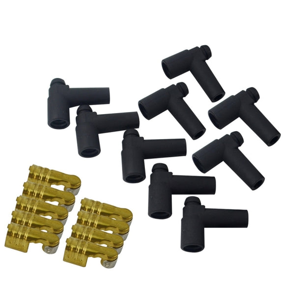 18pcs /Set Rubber Sleeve Stainless Steel Clamp Connector Ignition Coil Accessories
