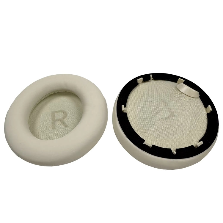 1pair For Anker Soundcore Space One S1 Headphone Leather Sponge Cover(White)