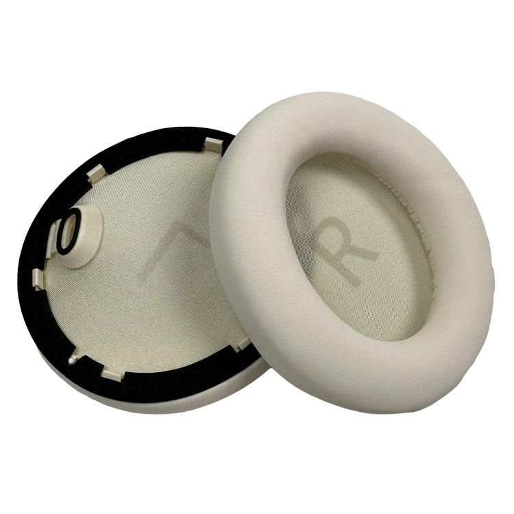 1pair For Anker Soundcore Space One S1 Headphone Leather Sponge Cover(White)