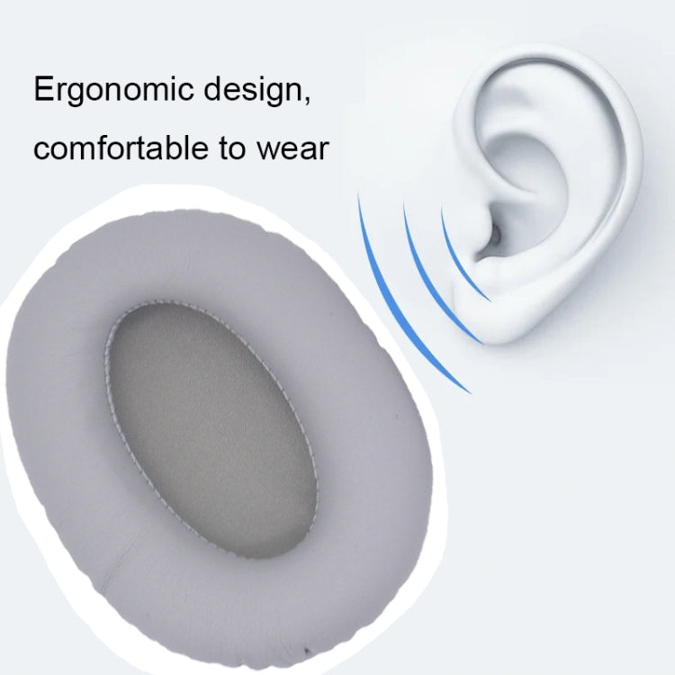 1pair For Razer Opus X Headphone Replacement Sponge Cover Ear Pad Accessories(Gray Net)