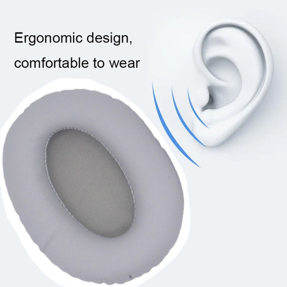 1pair For Razer Opus X Headphone Replacement Sponge Cover Ear Pad Accessories(Gray Net)