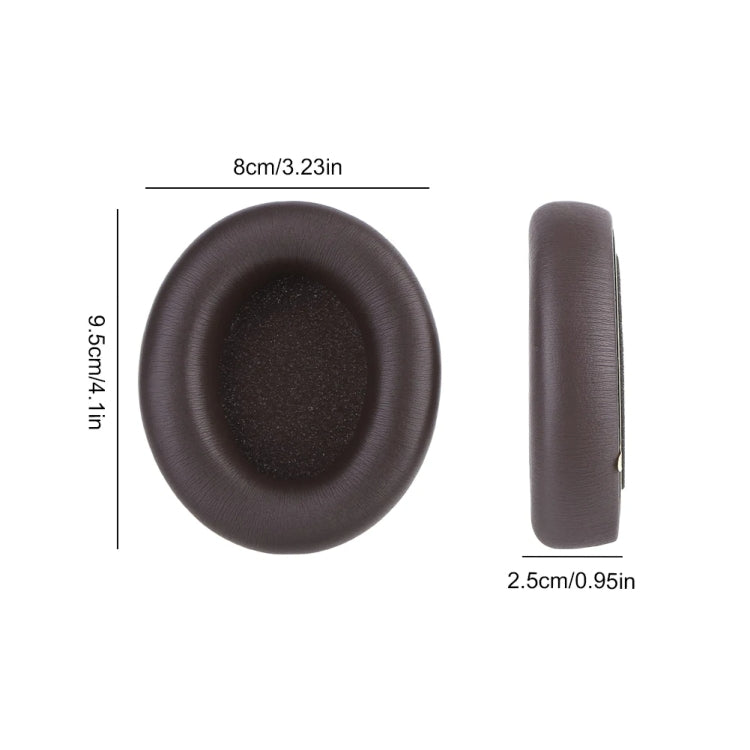 1pair For Beats Studio Pro Headphone Leather Sponge Cover Earmuffs(Blue)