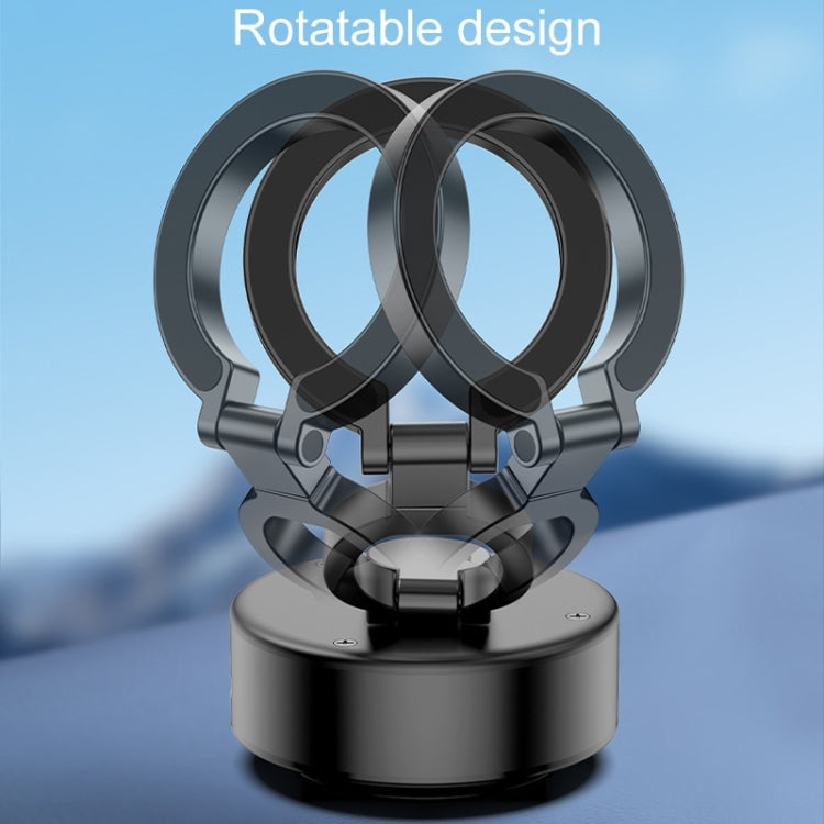 D1 Rotatable Magnetic Finger Ring Clip Car Phone Navigation Holder(Black)