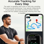 Sports Smart Watch 2.06 Inch Ultra HD AMOLED Screen Bluetooth Talking Watch(Black)