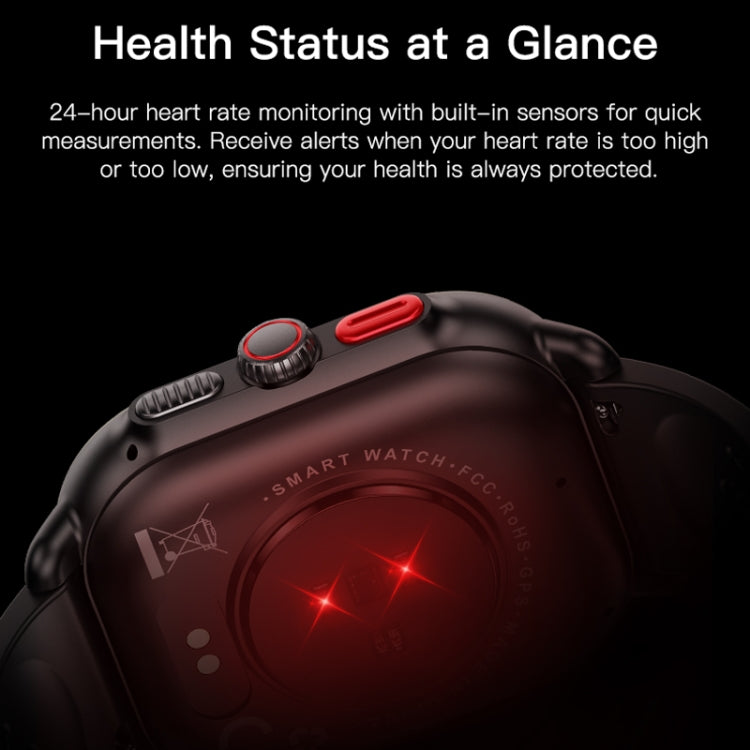 Sports Smart Watch 2.06 Inch Ultra HD AMOLED Screen Bluetooth Talking Watch(Black)