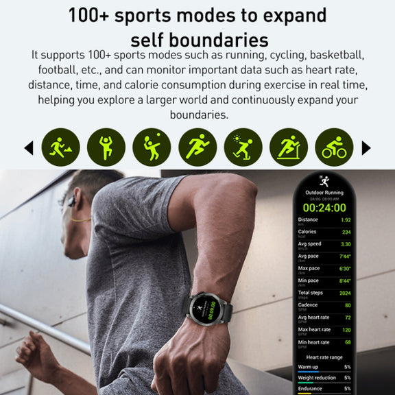 Outdoor Sports Smart Watch 1.43 Inch Ultra HD AMOLED Screen Bluetooth Talking Watch(Orange)