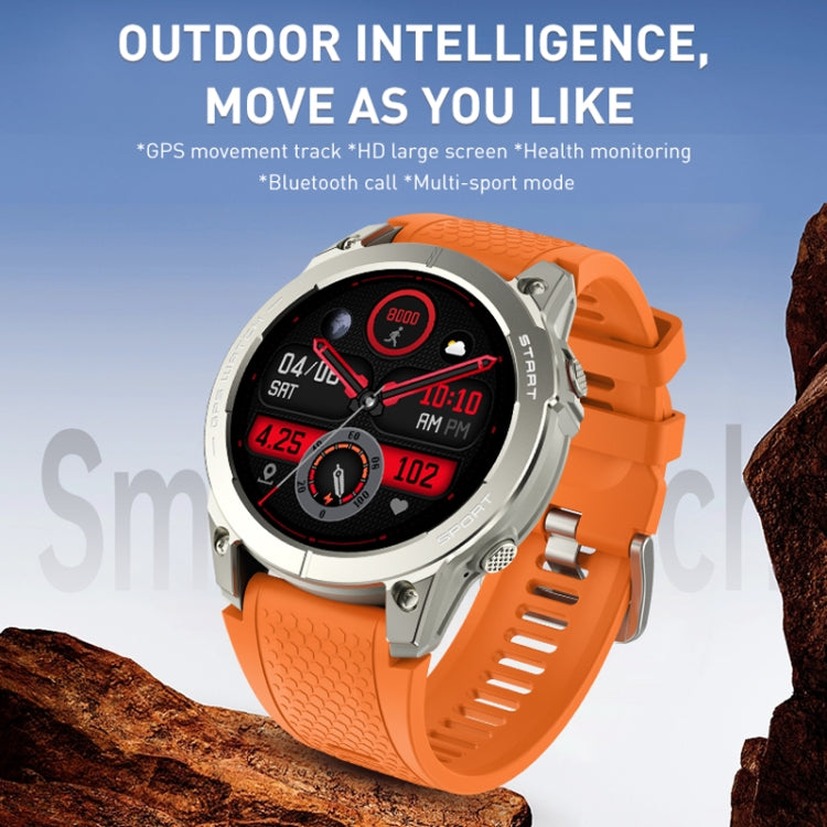 Outdoor Sports Smart Watch 1.43 Inch Ultra HD AMOLED Screen Bluetooth Talking Watch(Orange)