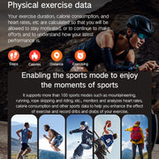 Bluetooth Talk Outdoor Pedometer Exercise Heart Rate Sleep Monitoring Smart Watch(Black)