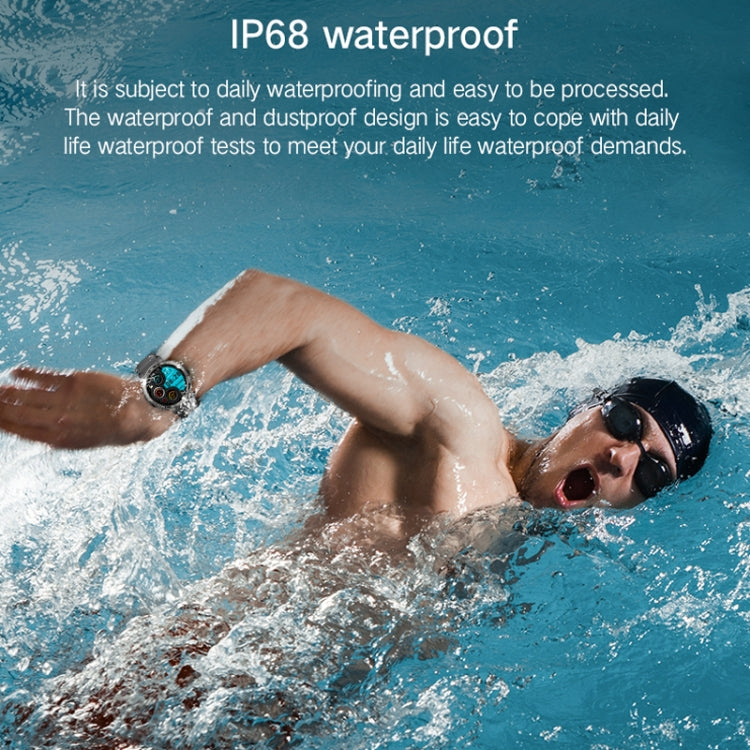 Bluetooth Talk Outdoor Pedometer Exercise Heart Rate Sleep Monitoring Smart Watch(Silver)