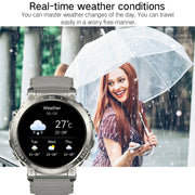 Bluetooth Talk Outdoor Pedometer Exercise Heart Rate Sleep Monitoring Smart Watch(Black)
