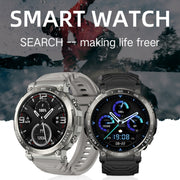 Bluetooth Talk Outdoor Pedometer Exercise Heart Rate Sleep Monitoring Smart Watch(Black)