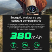 Bluetooth Talk Outdoor Pedometer Exercise Heart Rate Sleep Monitoring Smart Watch(Black)