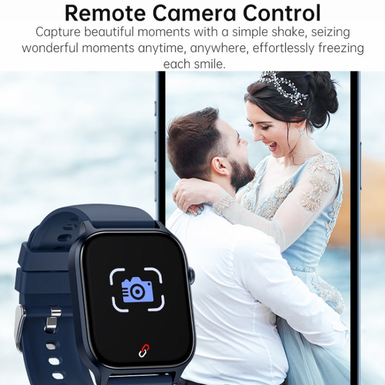 Bluetooth Talk HD Large Screen Heart Rate Oxygen Monitoring Multi-Sport Mode Smart Watch(Pink)
