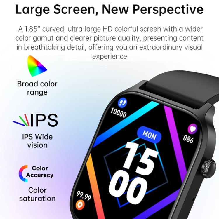 Bluetooth Talk HD Large Screen Heart Rate Oxygen Monitoring Multi-Sport Mode Smart Watch(Pink)