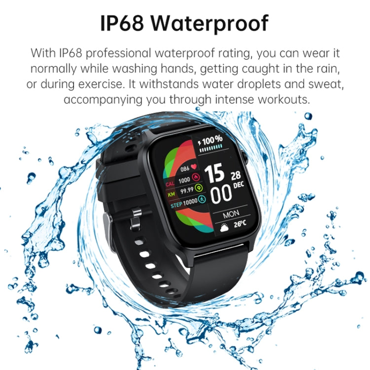 Bluetooth Talk HD Large Screen Heart Rate Oxygen Monitoring Multi-Sport Mode Smart Watch(Pink)