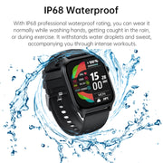 Bluetooth Talk HD Large Screen Heart Rate Oxygen Monitoring Multi-Sport Mode Smart Watch(Purple)