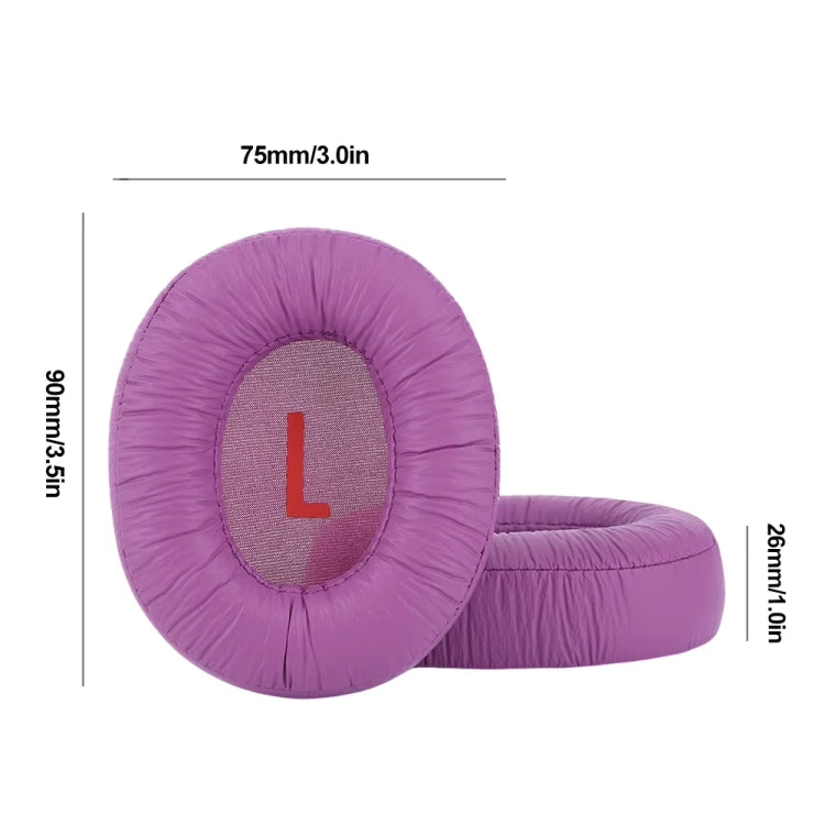 1pair For JBL JR460NC Headphone Leather Sponge Cover Earmuffs(Titanium-color)