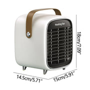 Y36 Mini Portable Desktop Heater Home Office Electric Heater, Color: EU Plug White