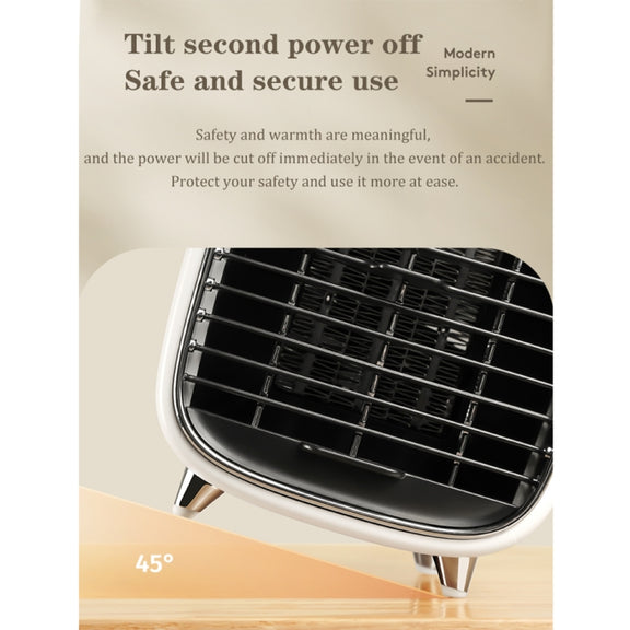 Y36 Mini Portable Desktop Heater Home Office Electric Heater, Color: EU Plug White