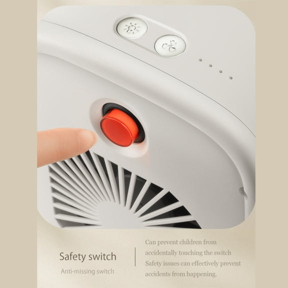 Y36 Mini Portable Desktop Heater Home Office Electric Heater, Color: EU Plug White