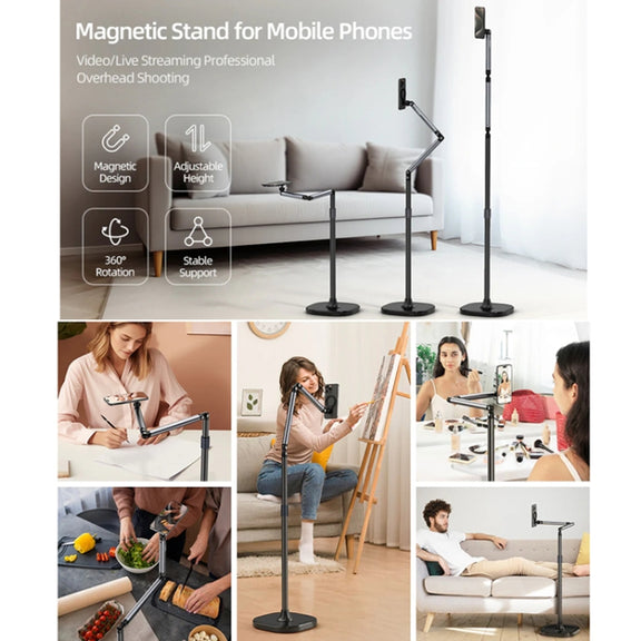 TELESIN P3-FS-01 Phone Video Live Streaming Magsafe Magnetic Mount(Floor)