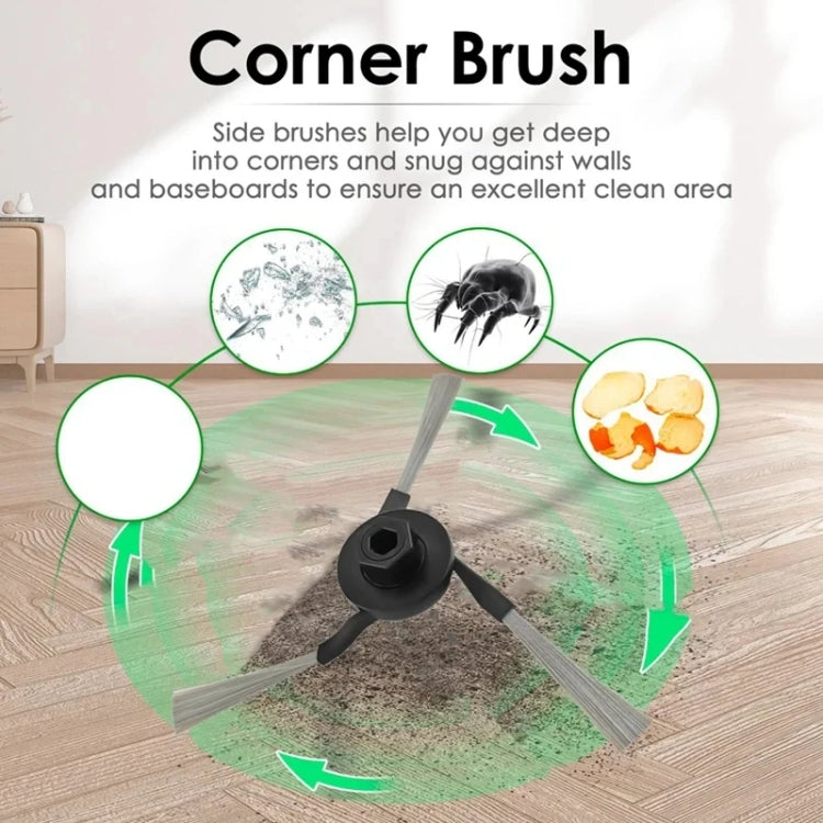 For Dreame X40 Pro / X40 Ultra Robot Vacuum Replacement, Spec: Rubber Brush
