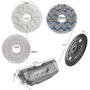 For Dreame X40 / X40 Pro Robot Vacuum Replacement White Rag
