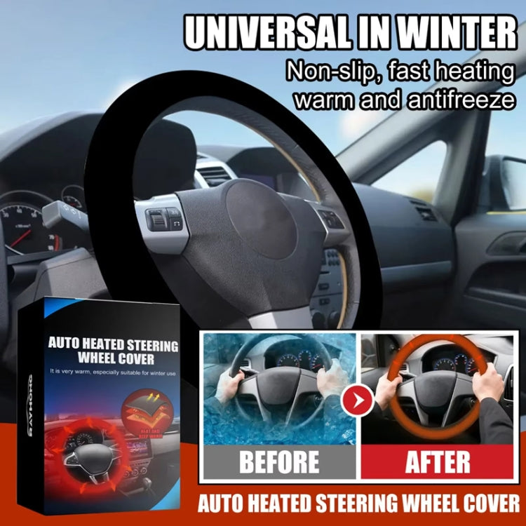 38cm Rayhong Universal Car Quick-heating Heated Steering Wheel Cover
