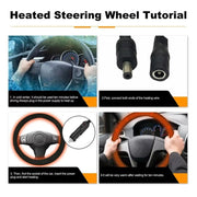 38cm Rayhong Universal Car Quick-heating Heated Steering Wheel Cover