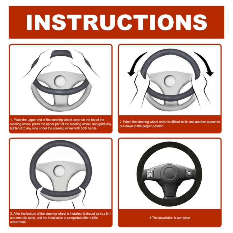38cm Rayhong Universal Car Quick-heating Heated Steering Wheel Cover