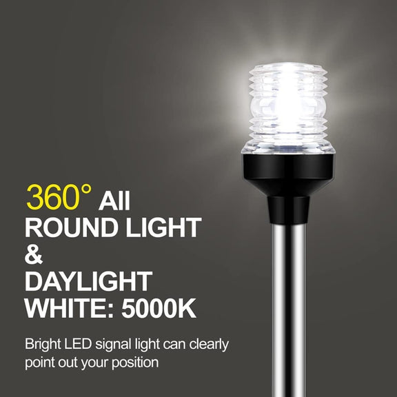 LED Adjustable Yacht Anchor Light All-around Taillight, Specifications: 6 inch