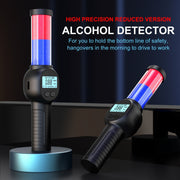 Portable Personal Alcohol Tester High-precision Breathalyzer with Alarm Light English Version