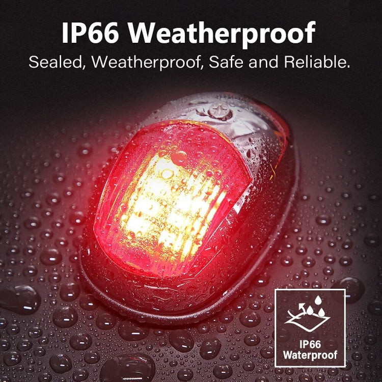 Marine Navigation Warning Light Signal LED Yacht Light, Color: Silver Shell Green