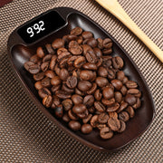 100g/0.1g   Wood Electronic Tea Coffee Scale Kitchen Bar Scale(Wood Color)