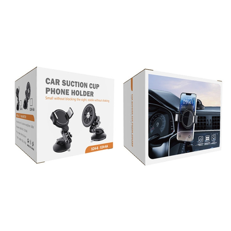 Central Control Instrument Panel Car Navigation Universal Phone Holder, Model: X24-6A Magnet Suction Cup