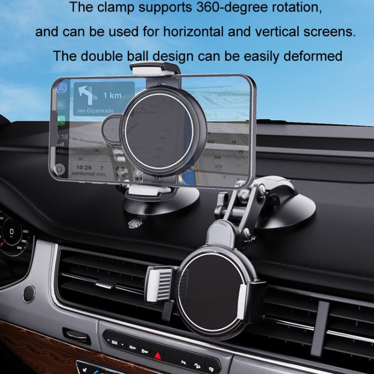 Central Control Instrument Panel Car Navigation Universal Phone Holder, Model: X24-6A Magnet Suction Cup