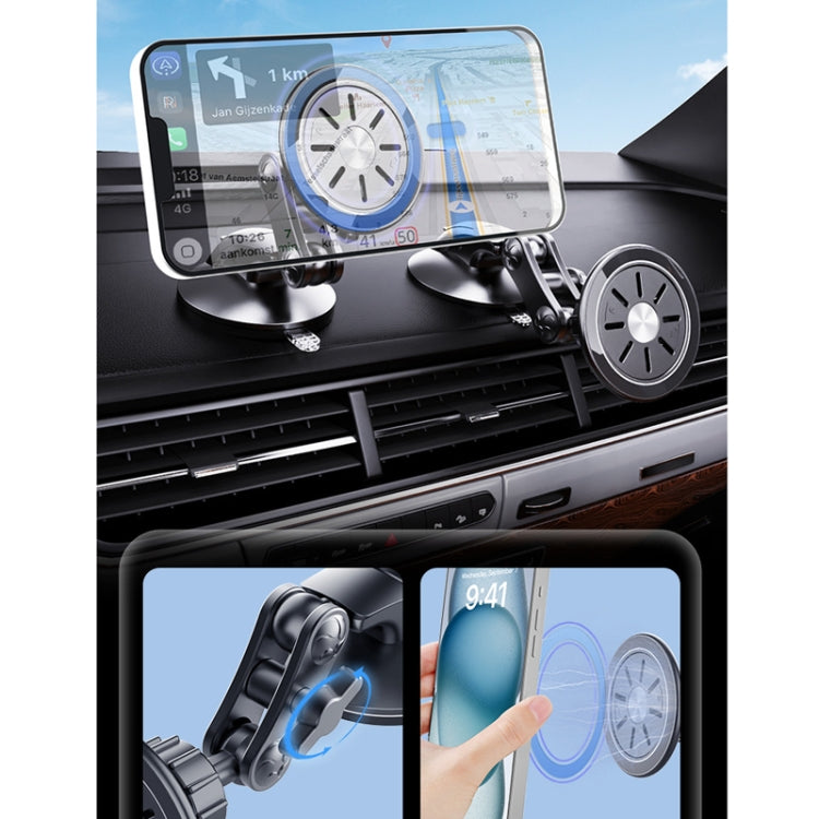 Central Control Instrument Panel Car Navigation Universal Phone Holder, Model: X24-6A Magnet Suction Cup