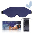 4 In 1 3D Sleep Eye Mask Memory Foam Non-pressure Shading Sleeping Blindfold(Blue) - free shipping - PMC TechLife - Order now!
