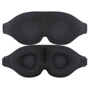 4 In 1 3D Sleep Eye Mask Memory Foam Non-pressure Shading Sleeping Blindfold(Blue)